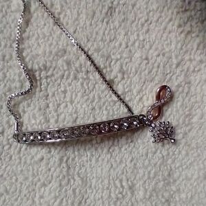 Silvertone crystal tree 🎄🌴 infinity adjustable family forever bracelet